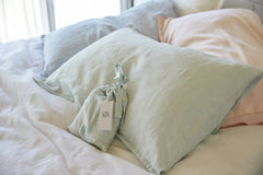 Silk Linen Flip Pillowslip Sets With Travel Pouch