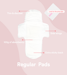 Mix & Match 50-Pack: Mini Tampons & Regular Pads