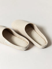 SASAWASHI ROOM SHOES, BEIGE