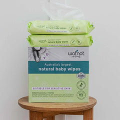 100% NATURAL BABY WIPES - 4 PACK