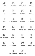 MORSE CODE ALPHABET